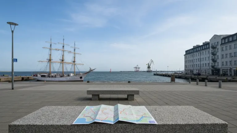 Plan zwiedzania Gdyni w jeden dzien przy Skwerze Kosciuszki i Molo Poludniowym