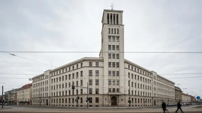 Modernistyczny Gmach ZUS w centrum Gdyni w dziennym świetle
