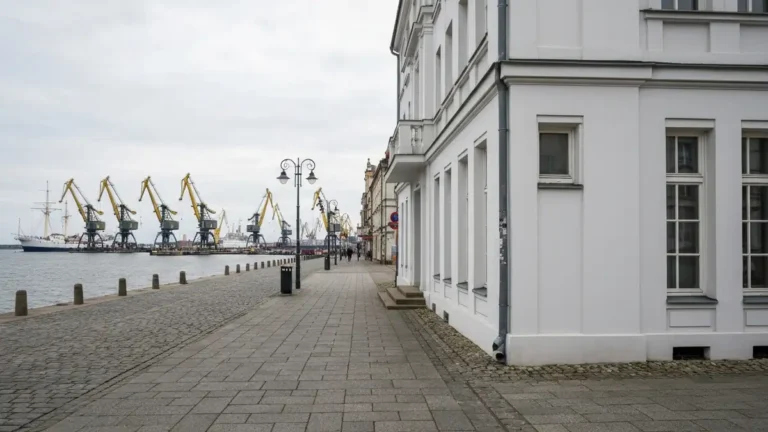 Modernistyczne centrum Gdyni z widokiem w stronę portu i Skweru Kościuszki